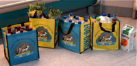 beverage bags with groceries